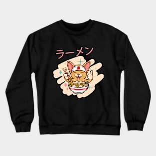 Japanese ramen kawaii noodles Crewneck Sweatshirt